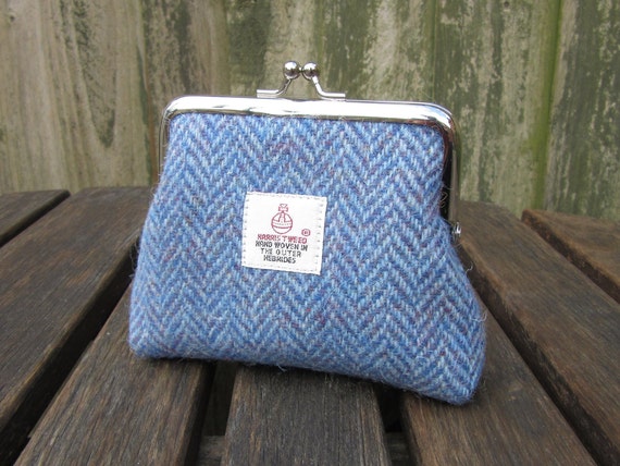 harris tweed clasp purse