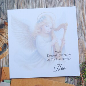 Personalised Deepest Sympathy Card  Loss of your Mum Nan Friend Grandma Auntie Sister   Thinking of you  Sorry for your Loss Angel (KG)