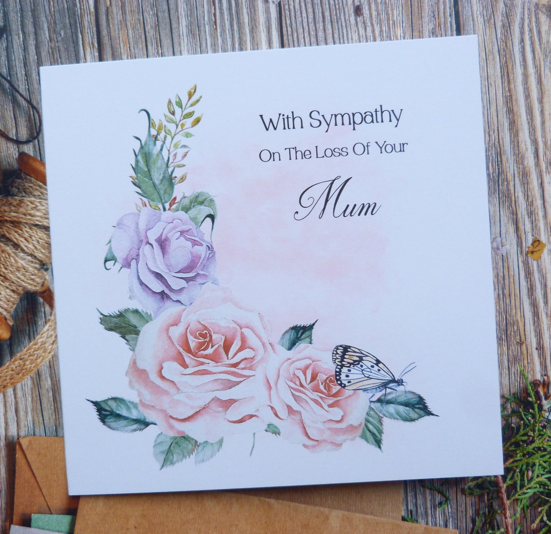 Personalised Deepest Sympathy Card Loss of Your Mum Nan Friend Grandma