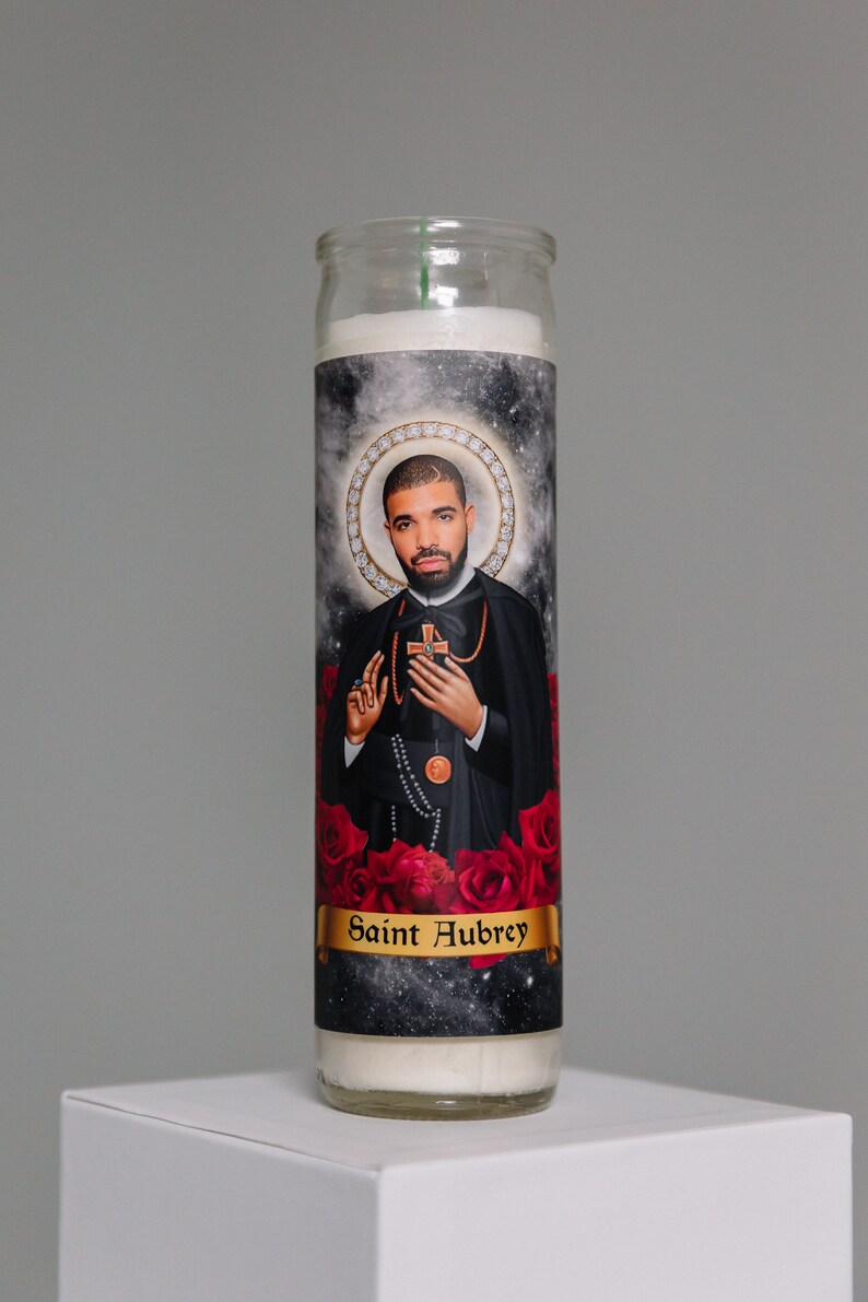 Saint Aubrey Drake Prayer Candle Etsy