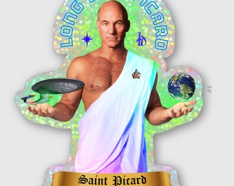 Saint Jean Luc Picard Captain Picard holographic Star Trek sticker