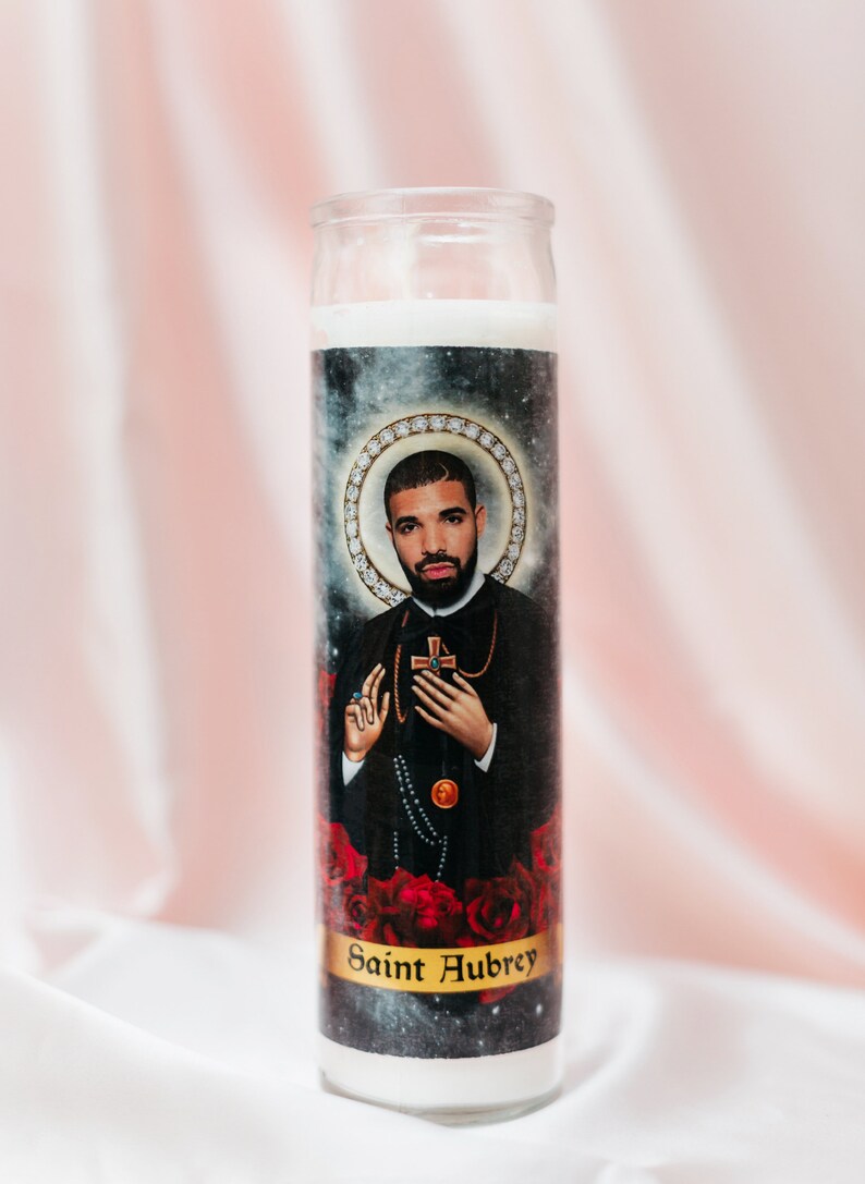 Saint Aubrey drake prayer candle Etsy