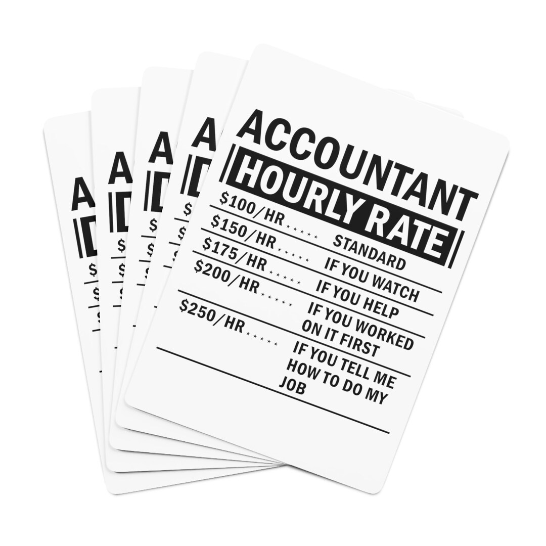 Accountant Gifts Accountant Hourly Rate Coworker Holiday Etsy Canada