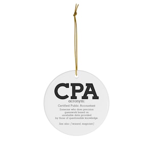 Accountant Ornament, Excel Spreadsheet Ornament, Christmas Accountant, Accountant Gifts, Office Humor, Secret Santa