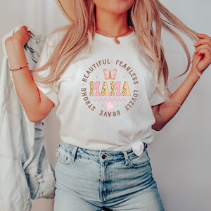 Mom T-Shirt, Loved Mama Shirt, Retro Mom Shirt, Mama Gift, Mother&#39;s Day Gift, Gift for Her, Mama Shirt, Groovy Graphic T, Motivational Tee