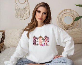 Womens Valentines Day Sweatshirt, Valentines Day Shirt, Valentines Sweater, Obsessive Cup Disorder Shirt, Funny OCD Shirt, Funny Cup Shirt