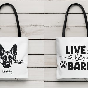 Custom Dog Tote Bag Custom Pet Tote Bag Canvas Tote Bags Pet Memorial Gift Personalized Tote Bag Custom Pet Gifts