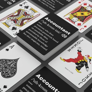 Buchhalter Geschenk, Büro Humor, Mitarbeiter Geschenke, Büro Spiel, Nerd Geschenk, Definition von Buchhalter, Spielkarten