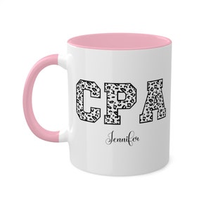 CPA Gift, Accountant Gift, Personalized Accountant Gift, Coworker Gift, Accountant Mug, CPA Gifts, CPA Exam Gift, Accountant Girl