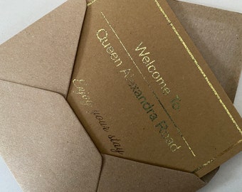 Carte di Benvenuto per Ospiti, Carte Casa Vacanze, Carte di Benvenuto Air BnB, Gift Card