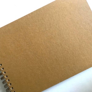 Álbum de recortes A5 kraft y blanco, tarjeta 300GSM