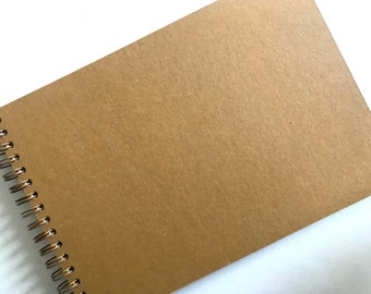 Kraft- und weißes A5-Scrapbook, 300 g/m²-Karte