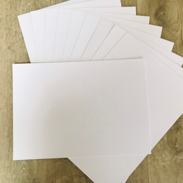 A5 Plain White Card 300gsm, Craft Card Blank
