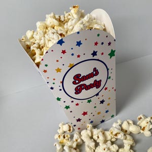 Caja de palomitas personalizada, caja de dulces, caja de fiesta, caja de regalo, caja de palomitas