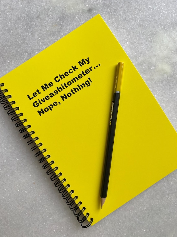 Check My Shitometer Notebook, Planning Notebook, Leaving Gift, Office Work Gift, Funny Notebook, Gift For Friend