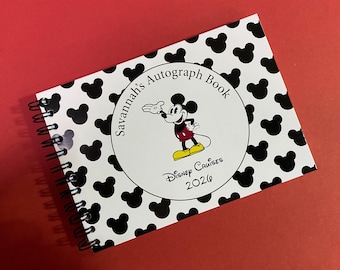 Mickey Mouse Personalised Autograph Book