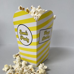 Caja de palomitas personalizada, caja de dulces, caja de fiesta, caja de regalo, caja de palomitas