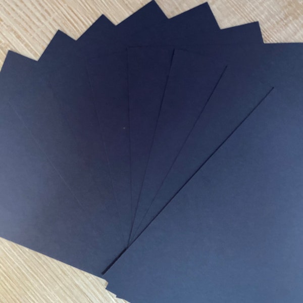 A5 Midnight Blue Coloured Card 300gsm, Blank Craft Card 10 sheets