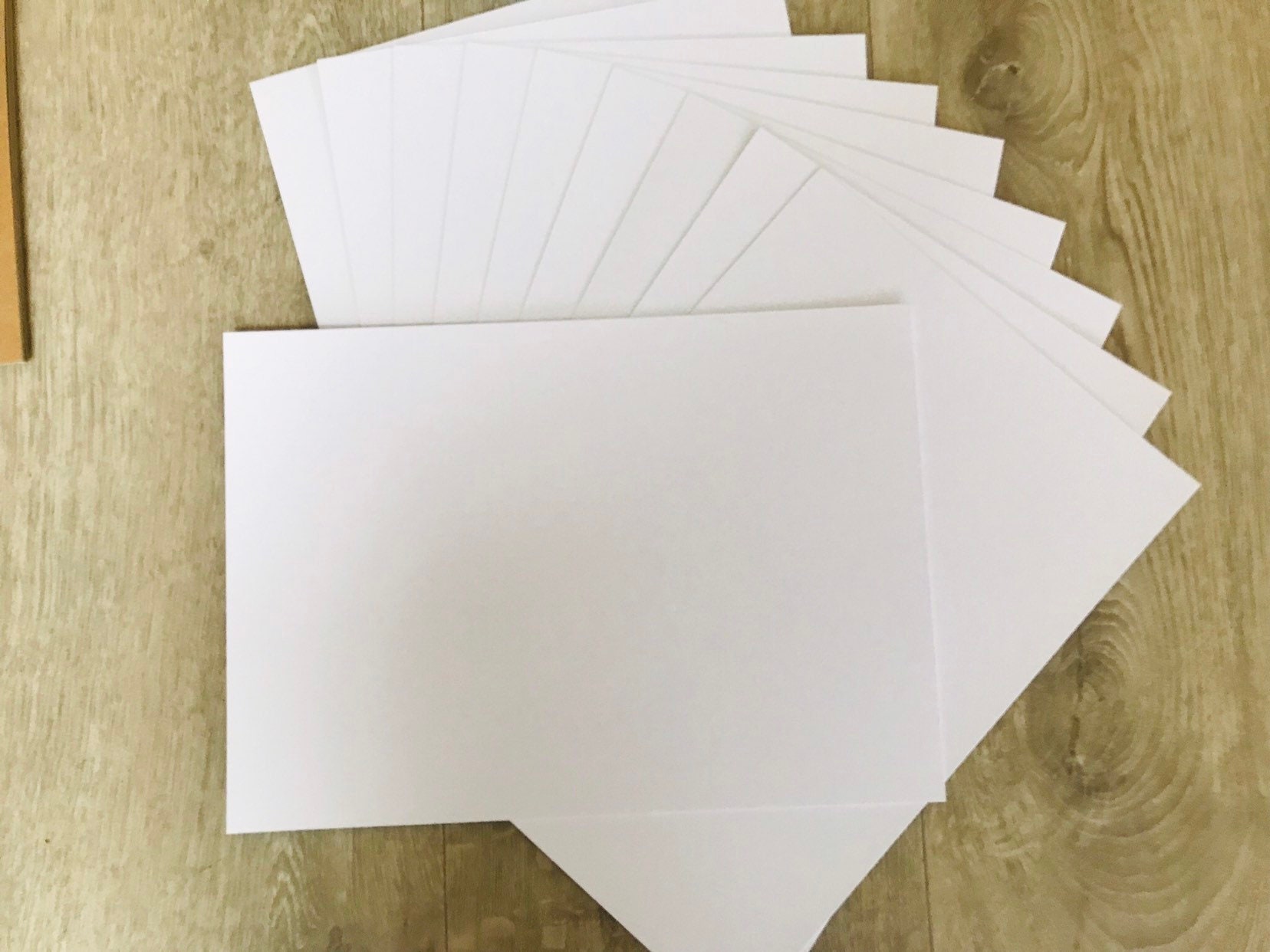 10 Sheets A4 Plain White Card 300gsm Craft Card Blank Etsy UK