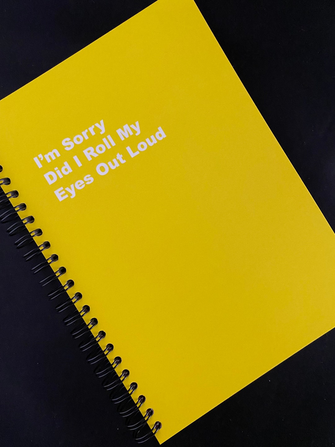 Roll My Eyes Personalised Wiro Bound Notebook, Planning Notebook ...