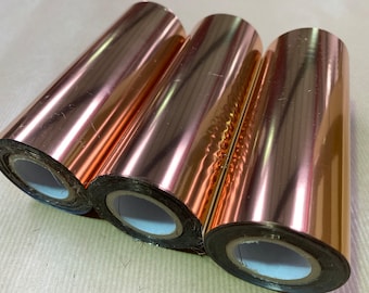 60 Metres Rose Gold Toner Foil For Laser Printing, enough to create 300 A5 or 600 A6 greetings cards