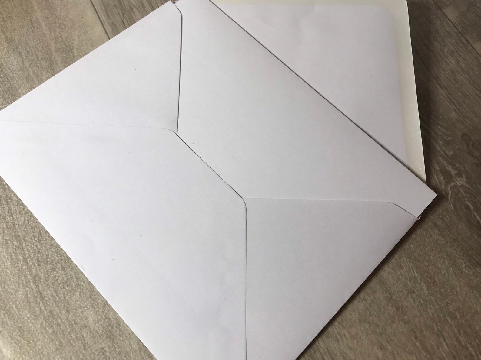 5 White Cards & Envelopes 300gsm DIY Blank Greetings Cards Etsy UK