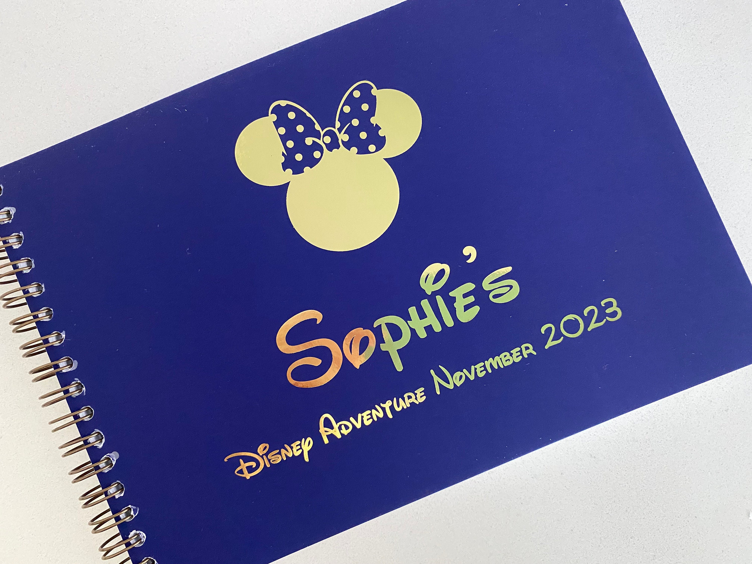 ディズニー ミニーマウス スタイル 箔押し パーソナライズ サイン帳