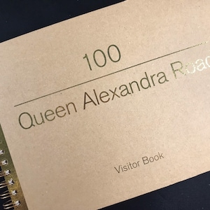 Personalised Foiled Visitors Book, Holiday Home Guest Book, Holiday Home Welcome Book