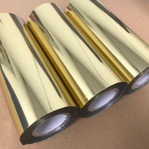 Feuille de toner doré de 60 mètres pour l'impression laser, suffisamment de rouleau pour créer 300 cartes de voeux A5 ou 700 A6