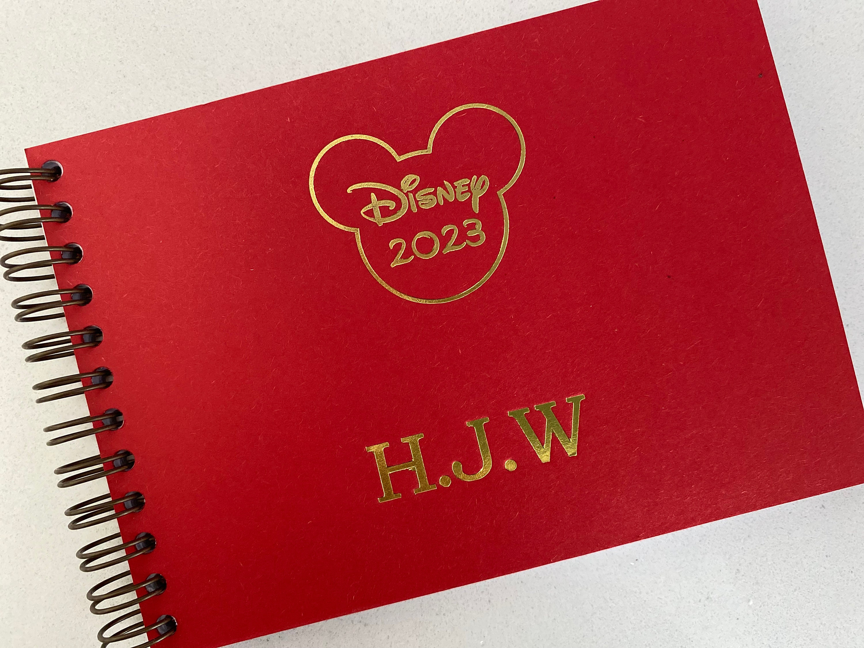 Autograph Monogram Disney Style Monogrammed Autograph Book Red and Gold A6 - Etsy UK