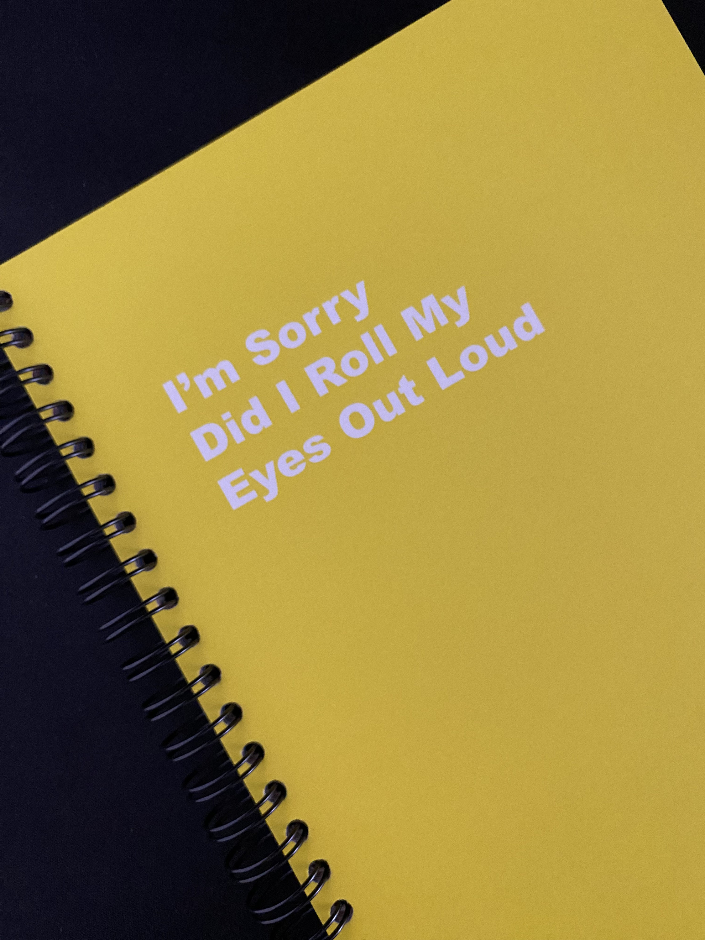 Roll My Eyes Personalised Wiro Bound Notebook, Planning Notebook ...