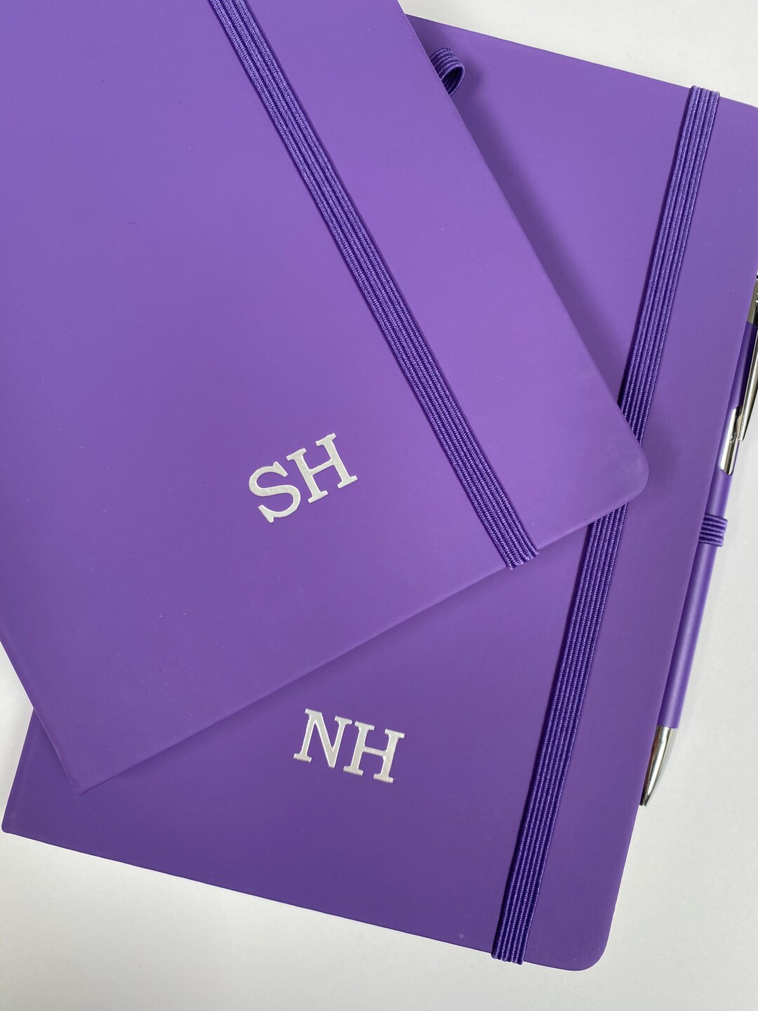 Lined Purple Notebook Personalised A5 Notebook With Foil Etsy UK