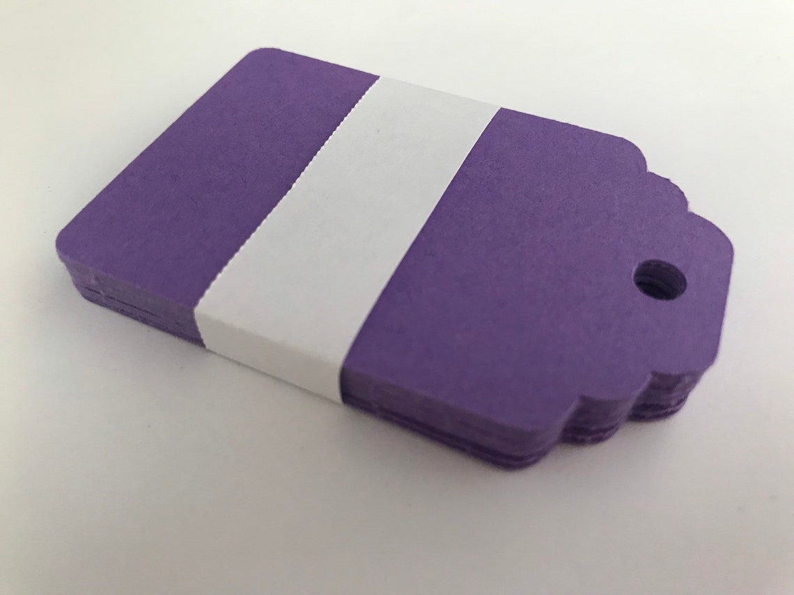 Blank Purple Hang Tags Price Tags item Labels Gift Tags | Etsy
