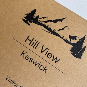 Personalised Kraft & Black Visitors Book image 5