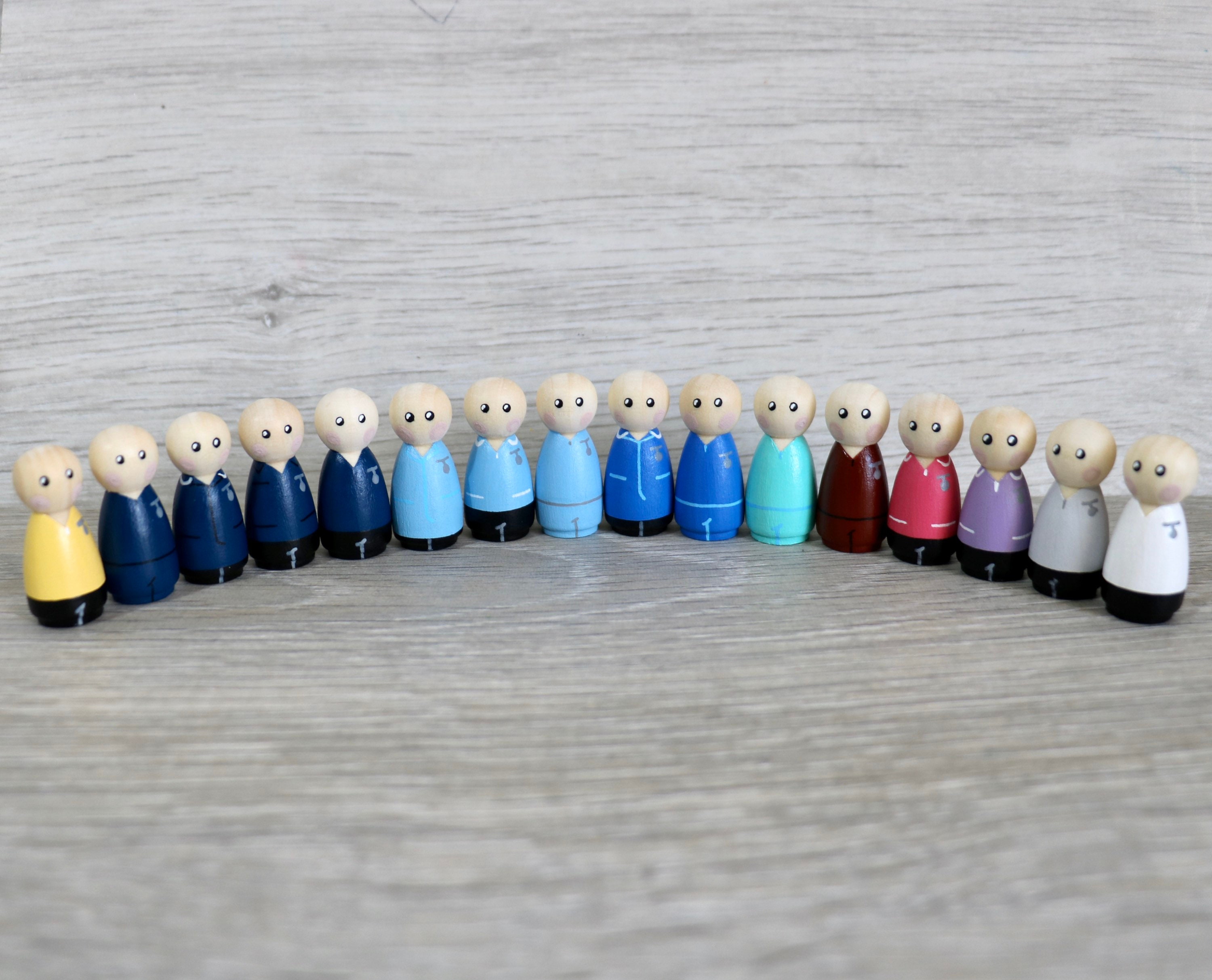 Nurse Peg Doll Keyring / Charm personalised NHS Key Worker Etsy UK