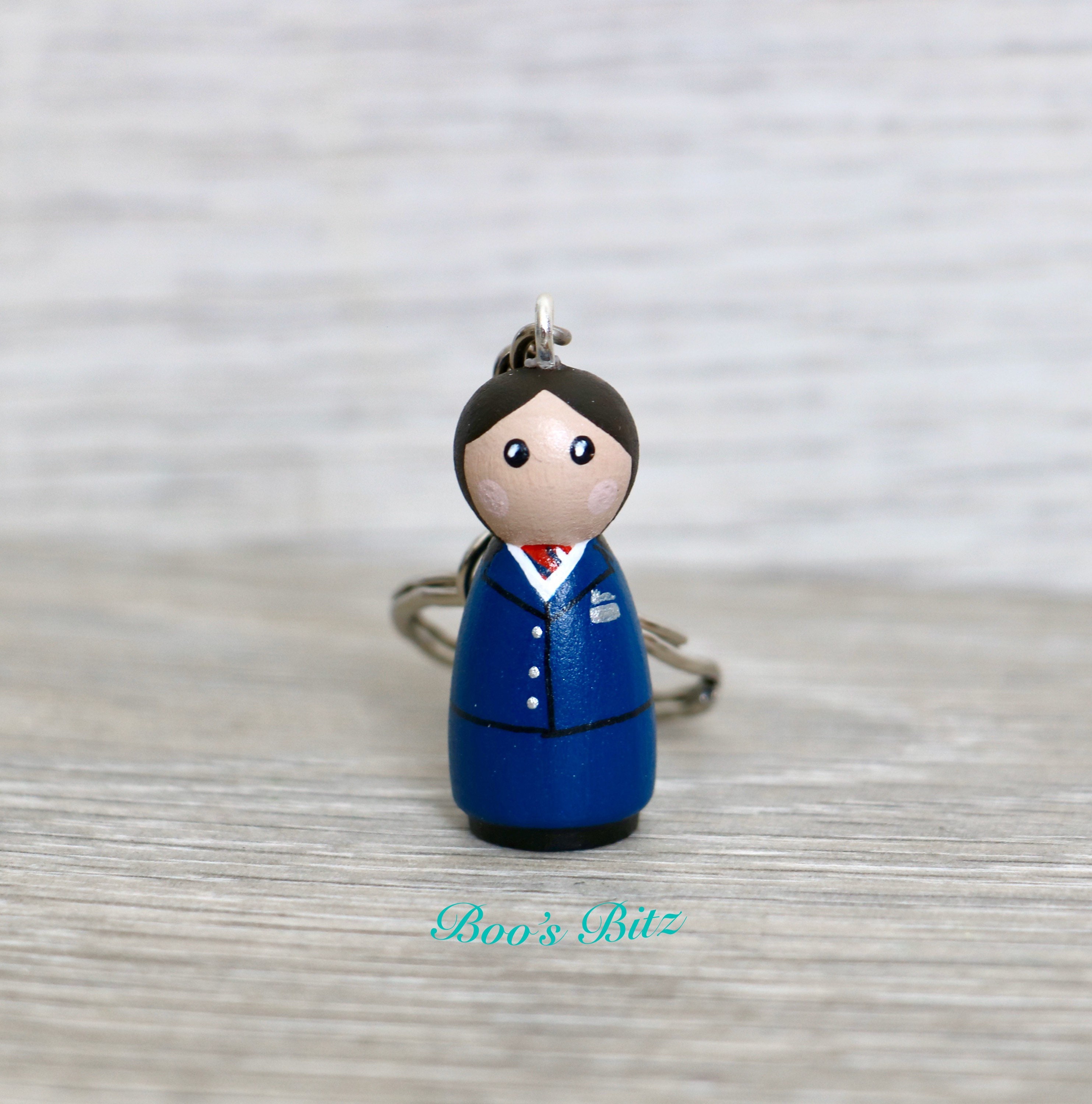 Custom Peg Doll Keyring / Charm personalised Handmade Etsy