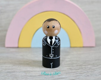 Police peg doll keepsake, gift, cake topper (personalised) handmade, key worker