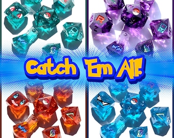 Catch Em All! Handmade TTRPG Dice sets