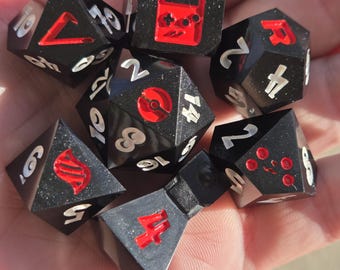Prepare for Trouble-Handmade RPG Dice set