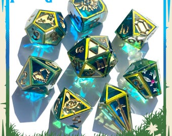 Fairy Glass- HandmadeTTRPG Dice Set
