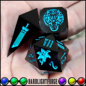 Minijuegos de dados de materia hechos a pedido