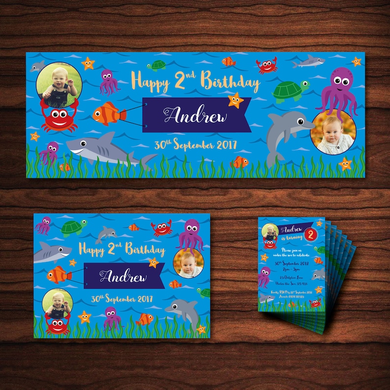 Under the Sea Printable Personalised Banner