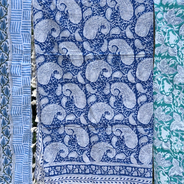 Block print tablecloth etsy