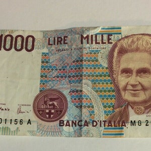 1000 Lire 1990 Bianca D’Italia Circulated