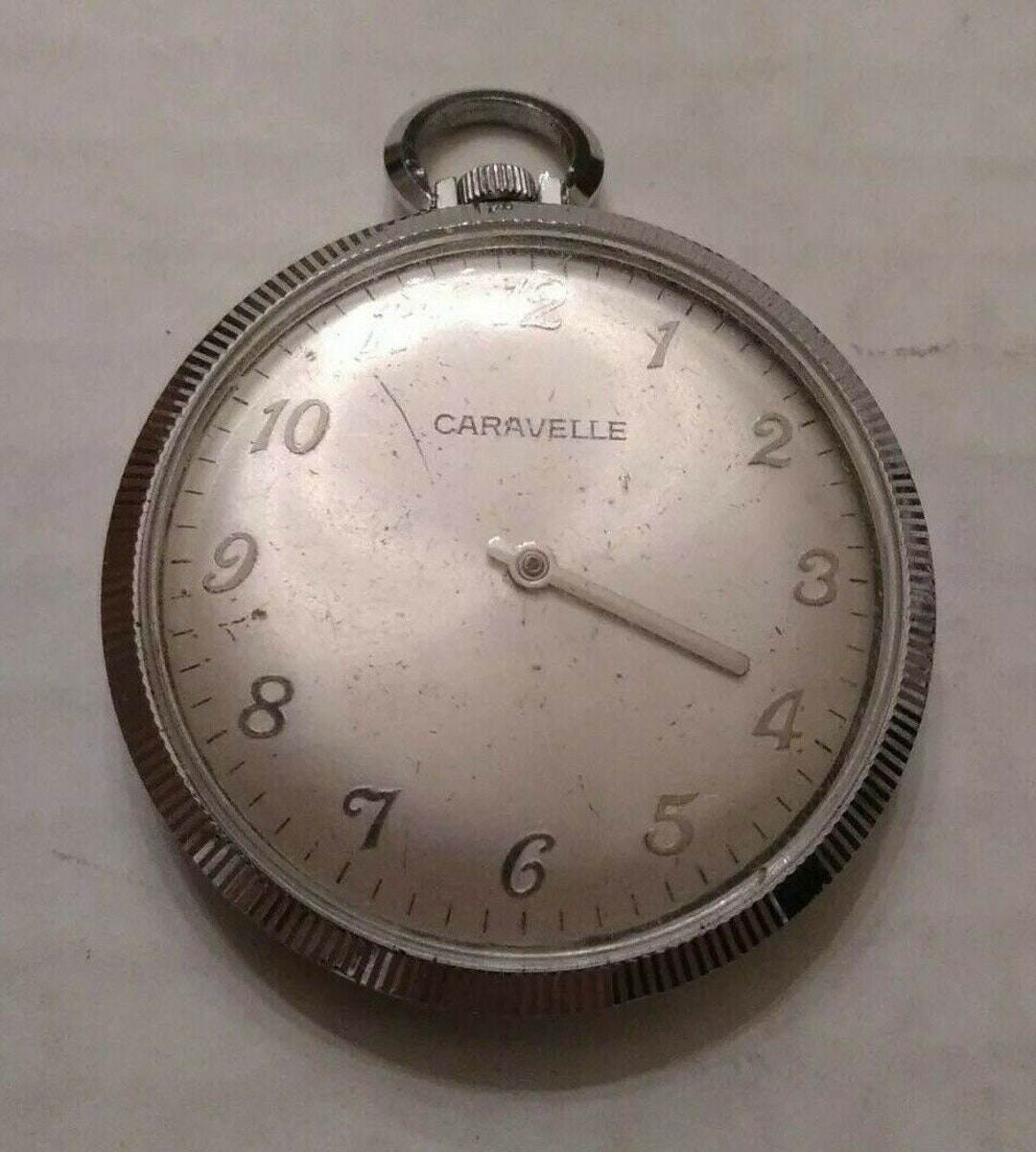 Caravelle Pocket Watch 7 Jewel Swiss Movement Etsy