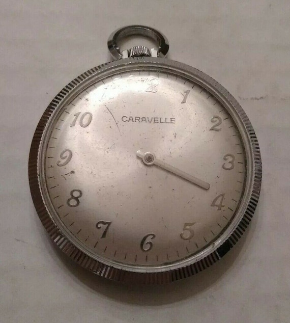 Caravelle Pocket Watch 7 jewel swiss movement