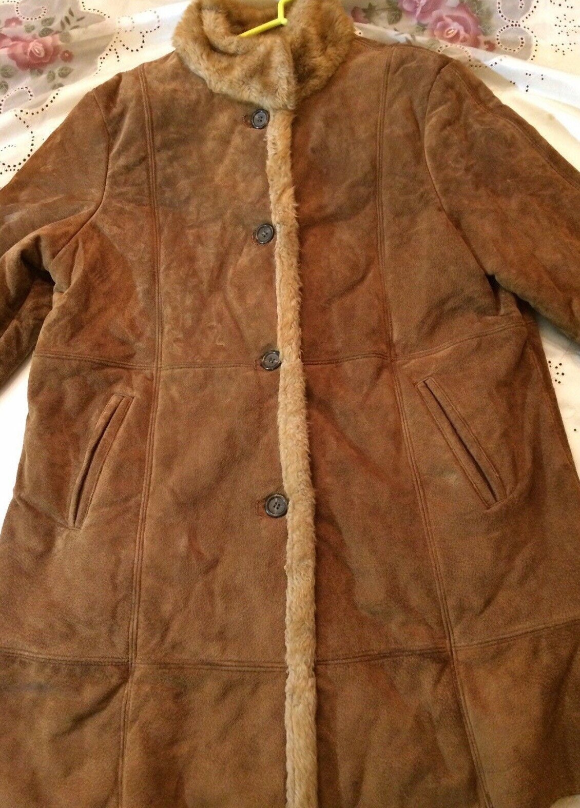 Brown Womens London Fog Leather and Fur 