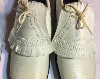 Vintage GOLFSCHOENEN-SPIKES door Butchart en NIcholls maat 7E gemaakt in de VS