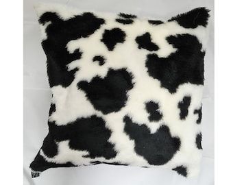 Faux fur pillow | Etsy Black and Tan Quilted Star Pillow Cover