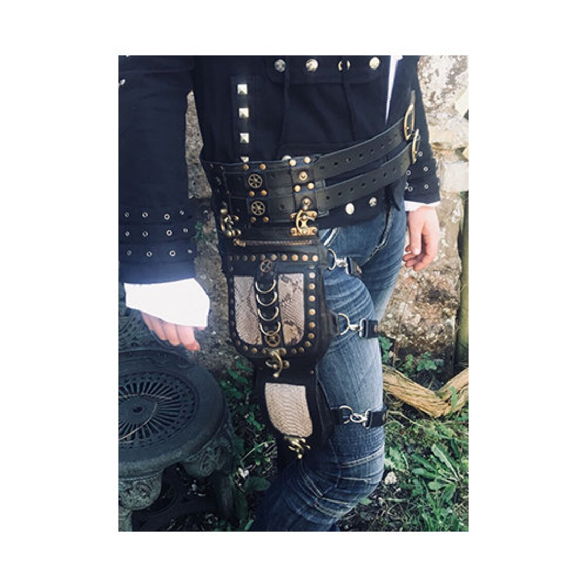 Festival Utility Belt Leg Strap Steampunk Cyberpunk Etsy